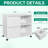 Keydy 31.5'' Wide 2 -Drawer Mobile Steel File Cabinet-1386447310