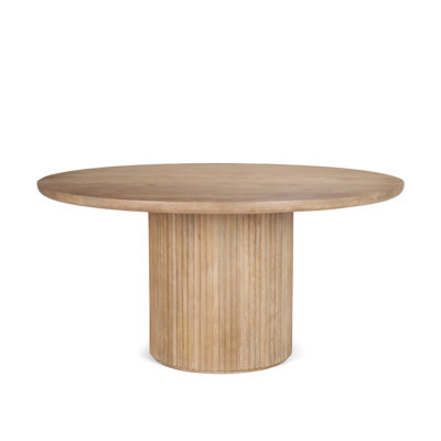 Mango Solid Wood Pedestal Dining Table