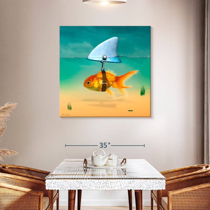 Ketti Fish Shark, 39" H x 39" W