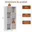 125cm H X 60cm W Toy Storage Kids Bookcase-694315364