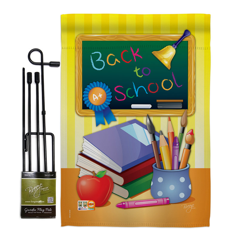 Double Sided 18.5'' H x 13'' W Polyester Flag Set