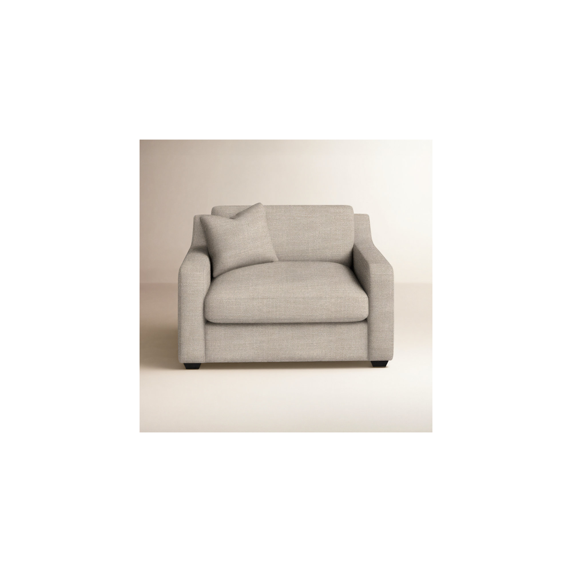 Rhodes Upholstered Chair And A Half, Conversation Ivory Basketweave
