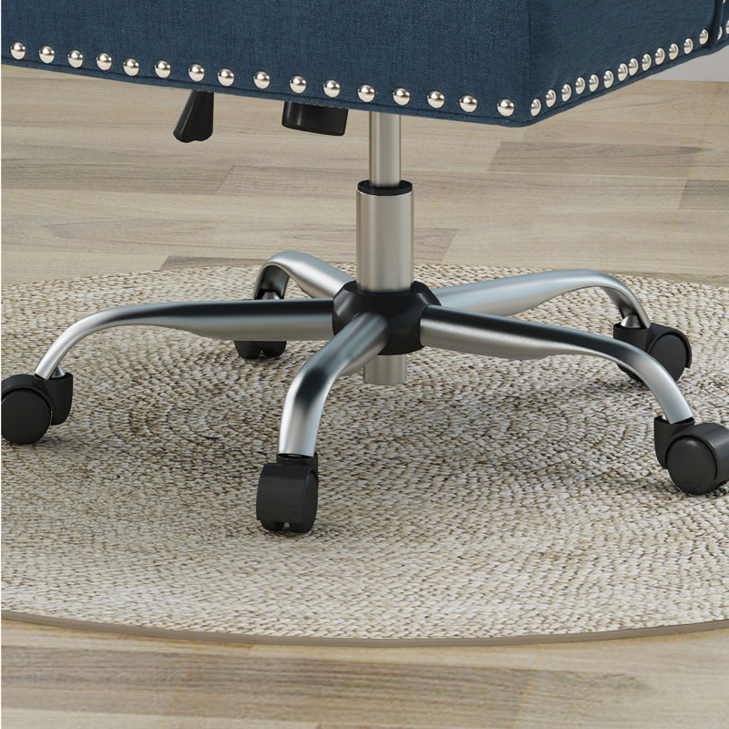 Chaise de travail en polyester Strouse, Marine
