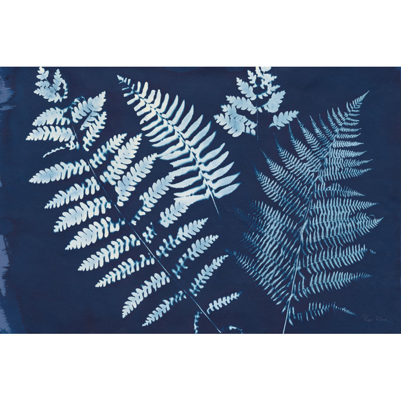 Nature by the Lake Ferns II 1 Piece Wall Art on Canvas, 61cm H x 91cm W
