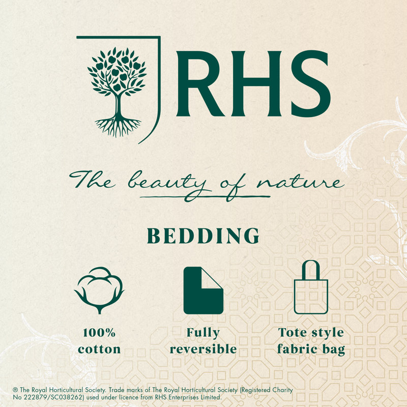 Serenity Garden Reversible 200 Thread Count Cotton Cotton Floral Duvet Cover Set with Pillowcases