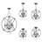 Auberta 5 - Light Dimmable Globe Chandelier-2077415017