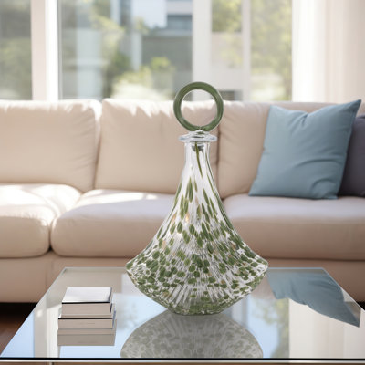Bouteille en verre Dakota Fields Curran, vert