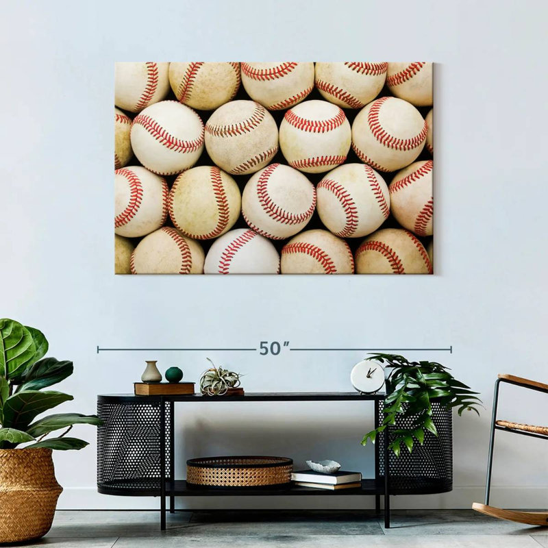 Sireci Aged Baseballs, 30" H x 45" W