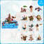 Moana Cake Topper Party Supplies, 25 Pcs Moana Cake Toppers Set