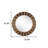 26" Brown Round Wood Framed Accent Mirror