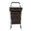4 WHEEL SHOPPING TROLLEY - RED/BLK PATTERN