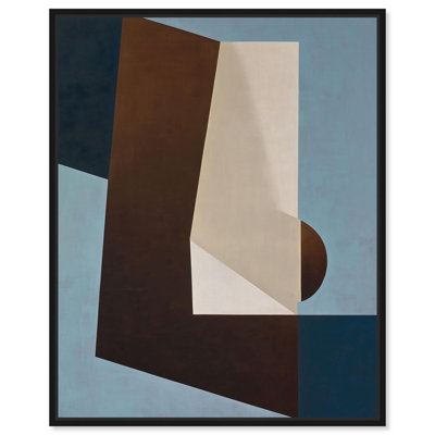 Reproduction d'art moderne sur toile de forme monumentale IV par Art Remedy, cadre noir, 36 x 45