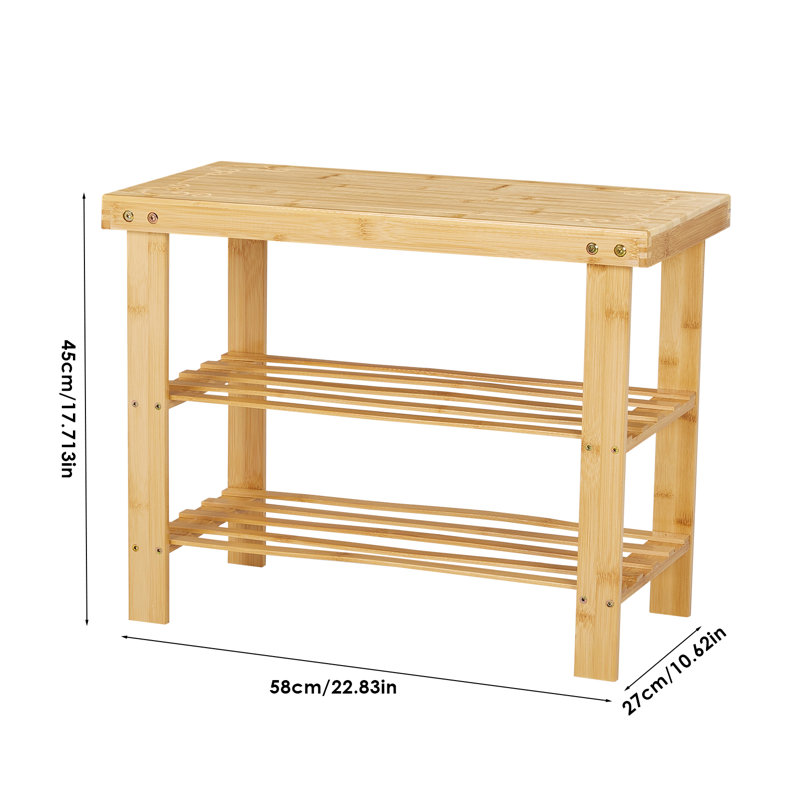 Wood Storage Bench