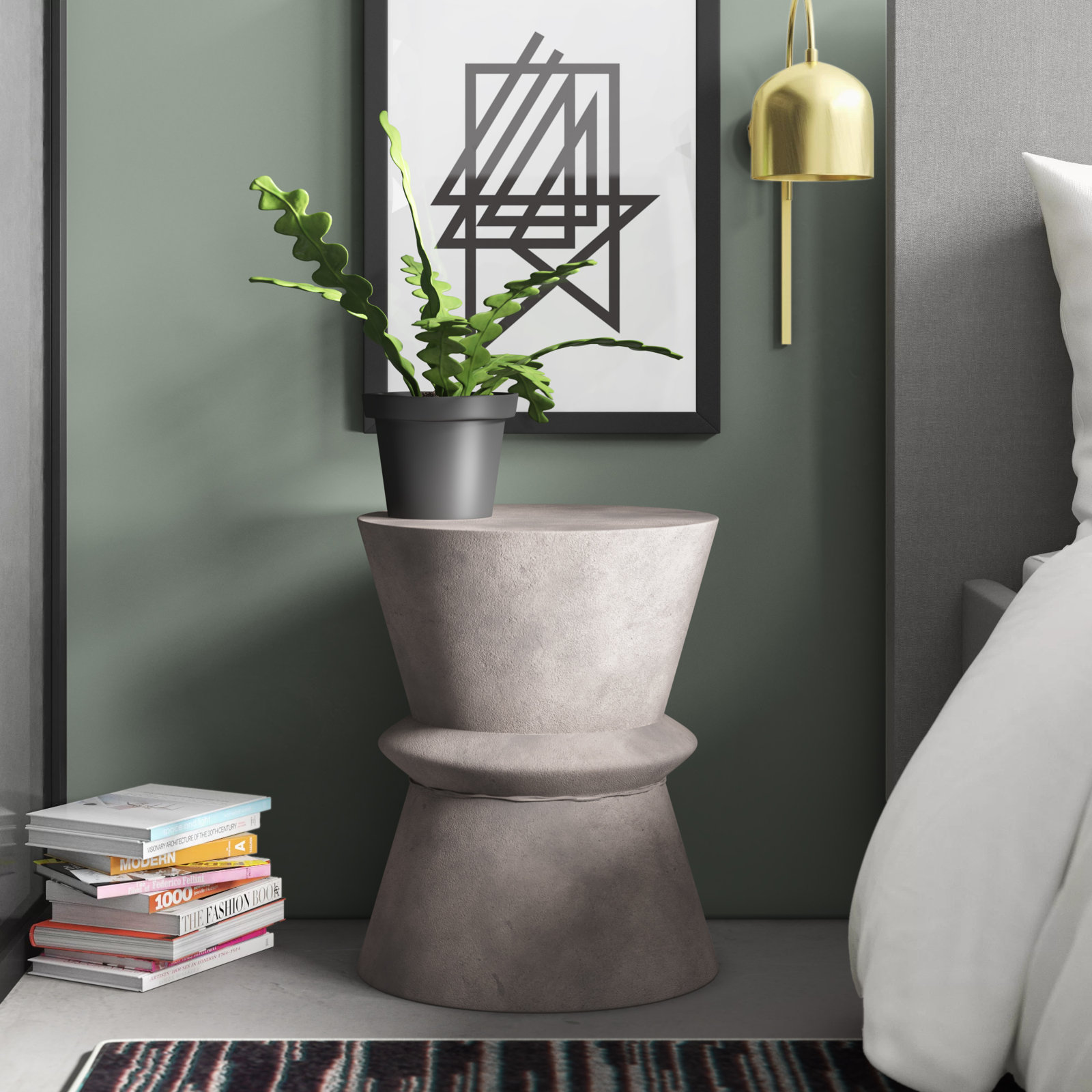 Dormington End Table, Dark Gray