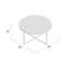 Table basse avec pieds croisés Wasser-2074167014