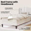 Upholstered Bed Frame with Mattress-1751091017-1751091019