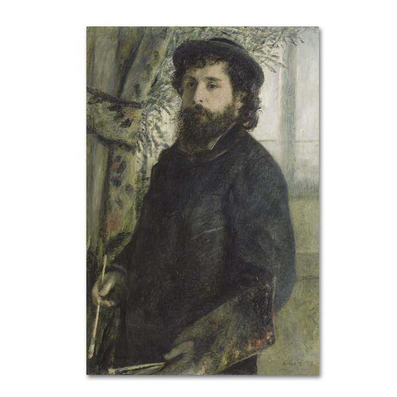 Claude Monet by Pierre-Auguste Renoir - Wrapped Canvas Print, 47" H x 30" W