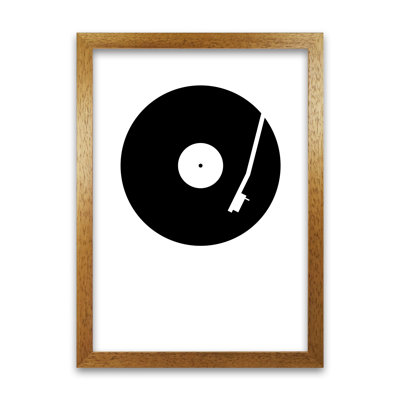 Black And White Abstract Vinyl - Print