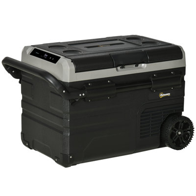 Outsunny 40 L Mini Fridge with Freezer
