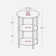 Mauch Round End Table with 3-Tier Storage Shelves