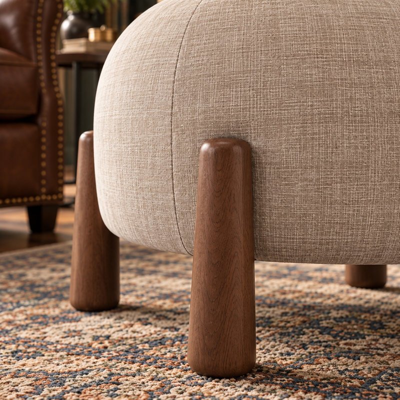 Mayfair Large Stackable Ottoman - Taupe, Taupe
