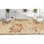 Wool Floral Area Rug in Sand-724527187