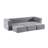Compression Modular Sofas, Grey Foam Modern Sofa Bed For Small Home