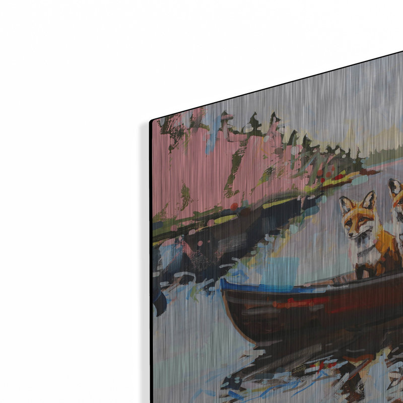 Mur en métal «envolée» par Adam Swanson, H 12 po x l 16 po