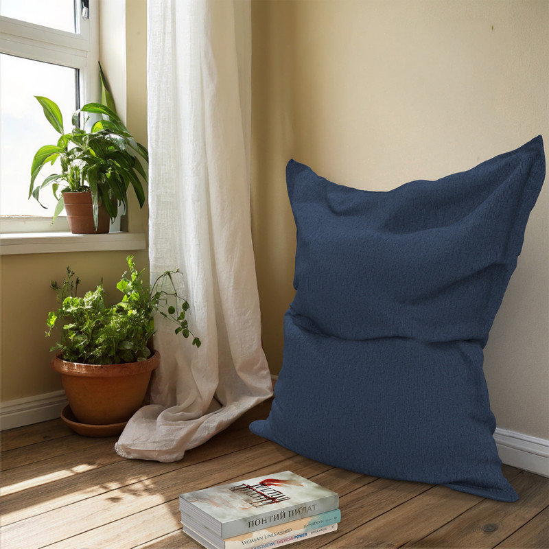 Sunbrella Bean Bag Bed Lounger Cover (Bag Only), Canvas Indigo Sunbrella, 25.4cm H x 119.4cm W x 160.0cm D