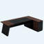 Bureau de direction en L avec classeur et tiroirs, grand poste de travail d'ordinateur moderne avec tablettes de rangement-1337749920-1337749921