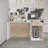 Rectangle Solid + Manufactured Wood Reception Desk with Filing Cabinet