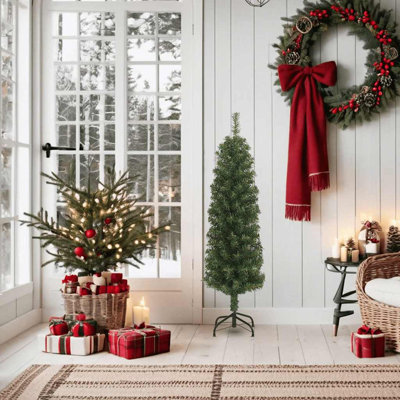 Slim Artificial Christmas Tree