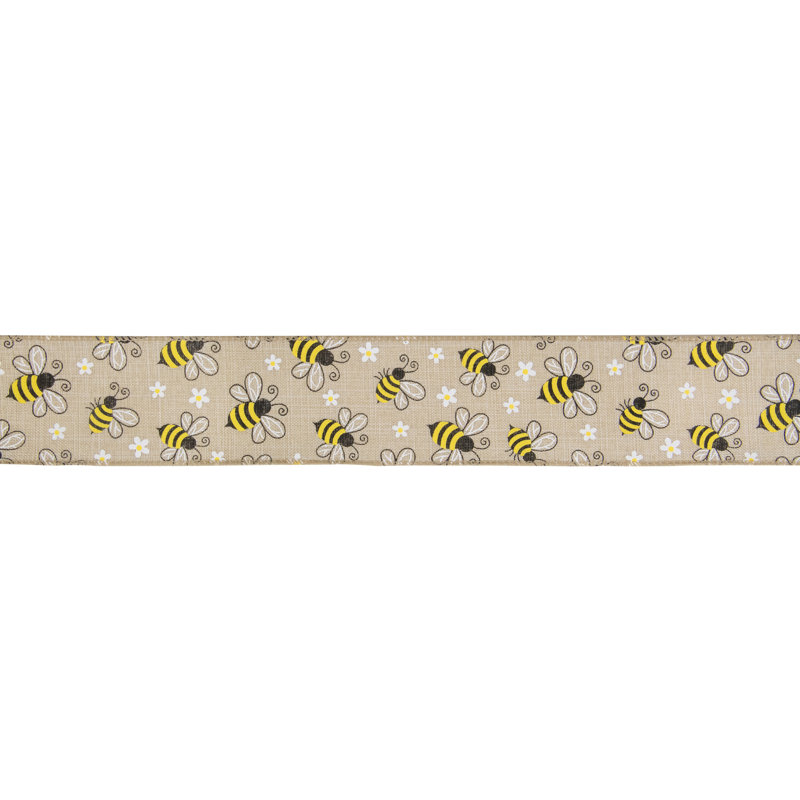 1'' Floral Polyester Ribbon