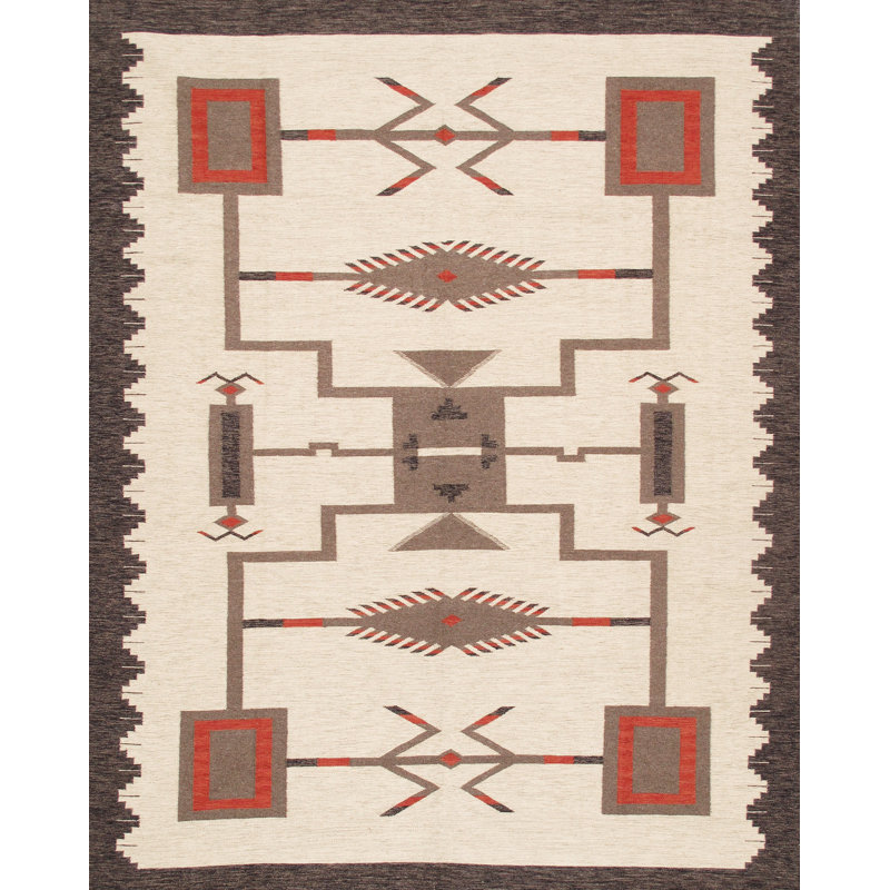 Tuscany Ivory/Grey Wool Reversible Area Rug