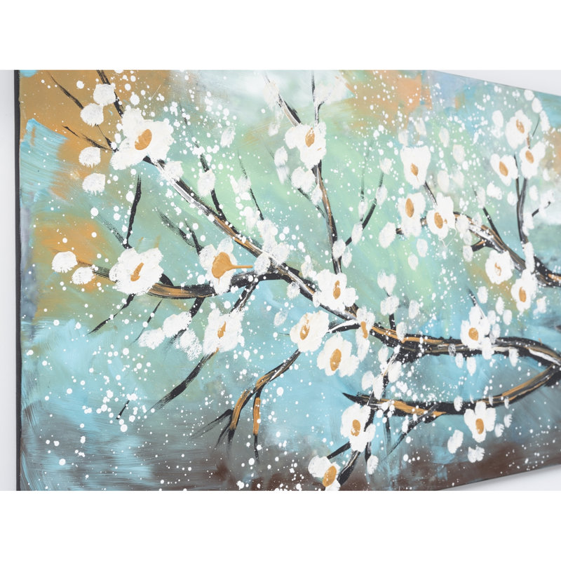 Hand-Painted Lime Wall Canvas, 47" X 27", Enhance Your Spring Home Canvas Art, Elevate Decor With Landscapes