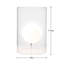 Lampe de table en verre Arniece-646997355
