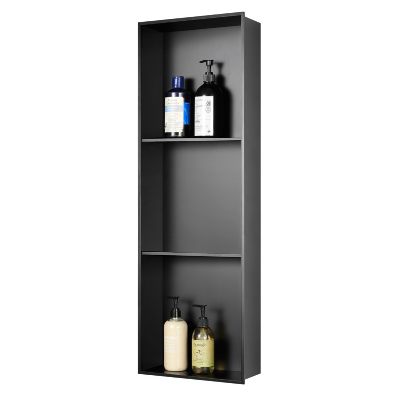 Niche de douche encastrée en acier 