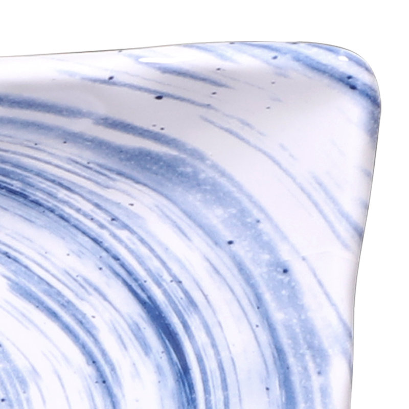 Van Gogh Rectangular 7.1" Melamine Plate, Navy