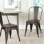 Chaise de salle à manger empilable 4 pièces-521104403