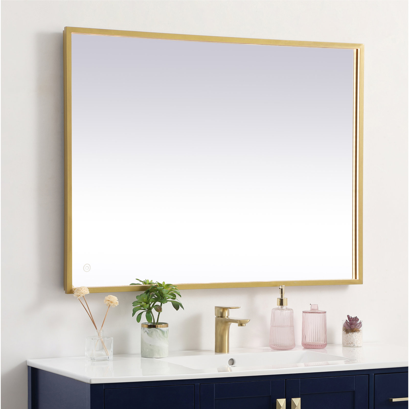 Piche 72" Mirror, Brass, 30" x 40"