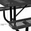 Expanded metal rectangular picnic table-105133029