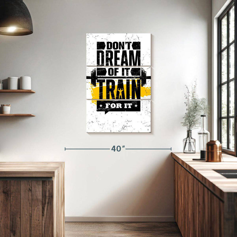 Kema Gym Motivational, 38" H x 24" W