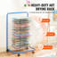 Art Drying Rack 25 Removable Shelves Paint Drying Rack With 4 Wheels Blue