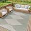 Darrah Round Indoor & Outdoor Boho Moss Grey Rug-1543044922