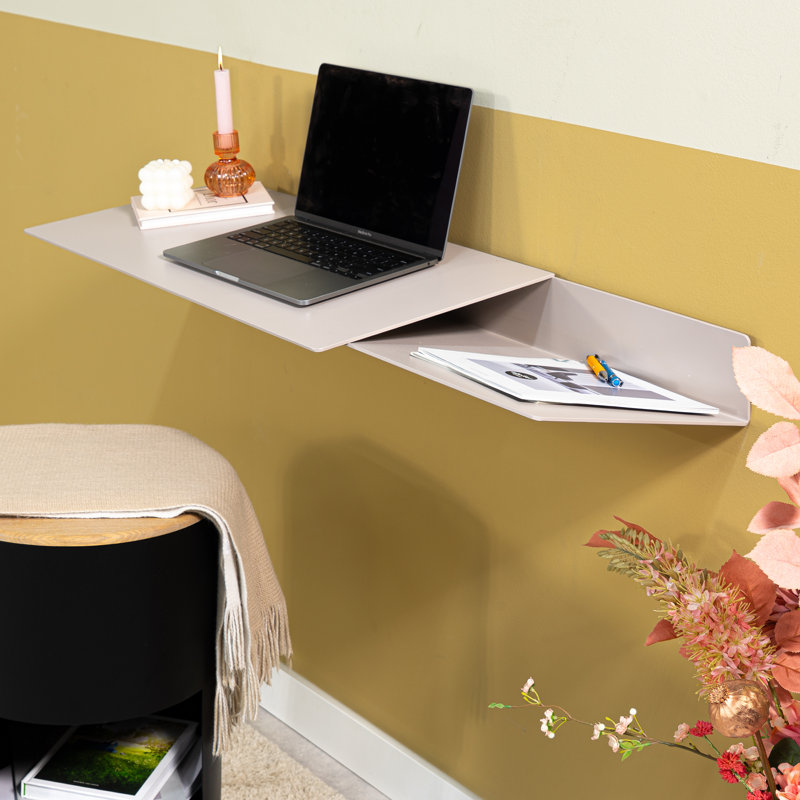 DRIFT Adjustable Steel Floating Desk, Grey