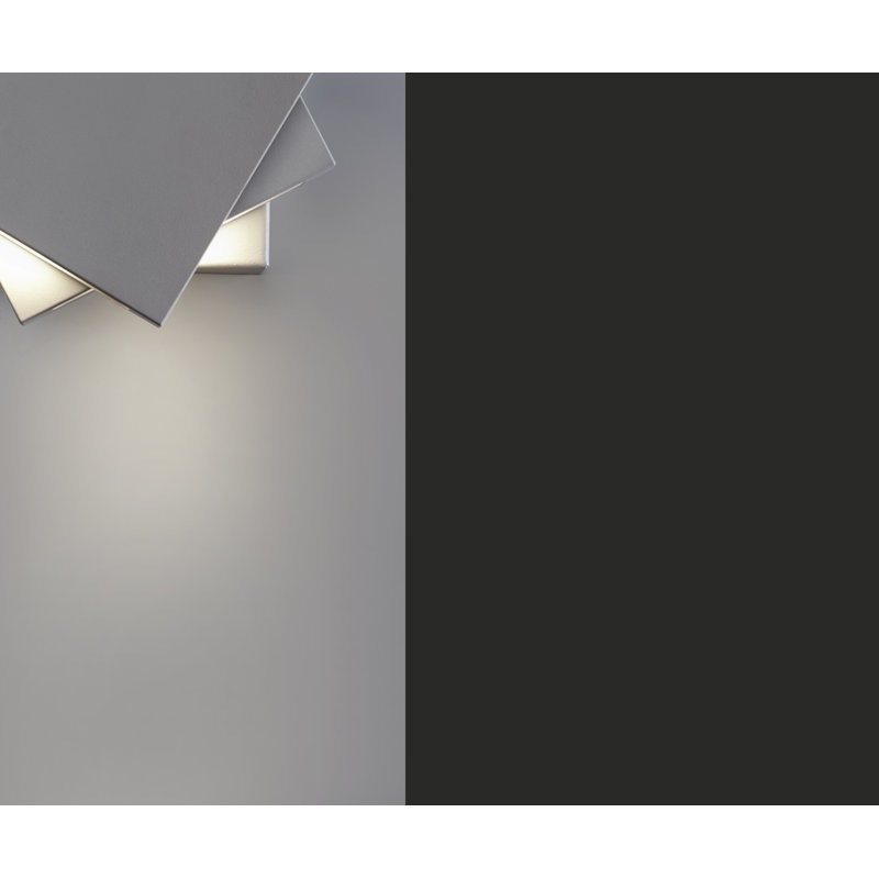 LED Flush Mounted Sconce, Grey