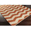 Tapis beurre / orange brûlé tissé à la main Hermine-27044623