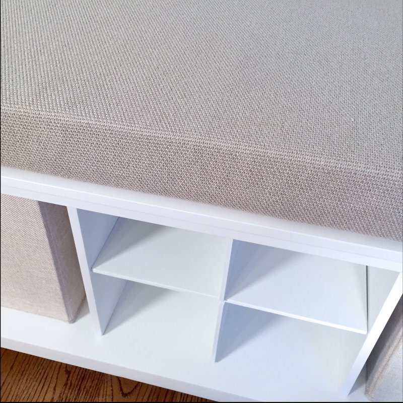 John Louis Home Solid Wood Entry Bench with Shoe Divider and 2-Bins, White