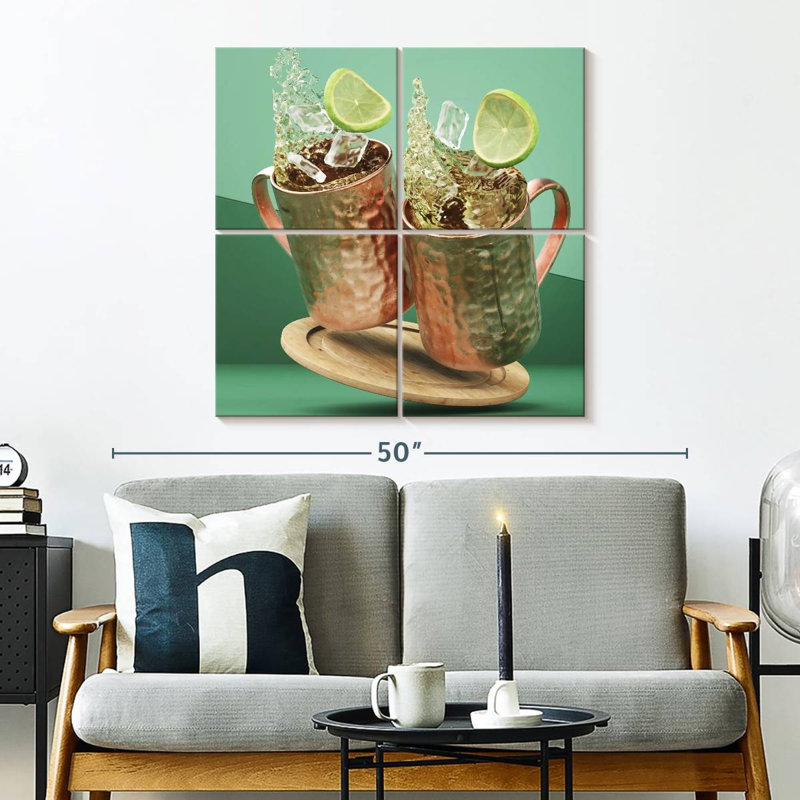 Yarlin Moscow Mule Cocktail, H 32 po x l 32 po