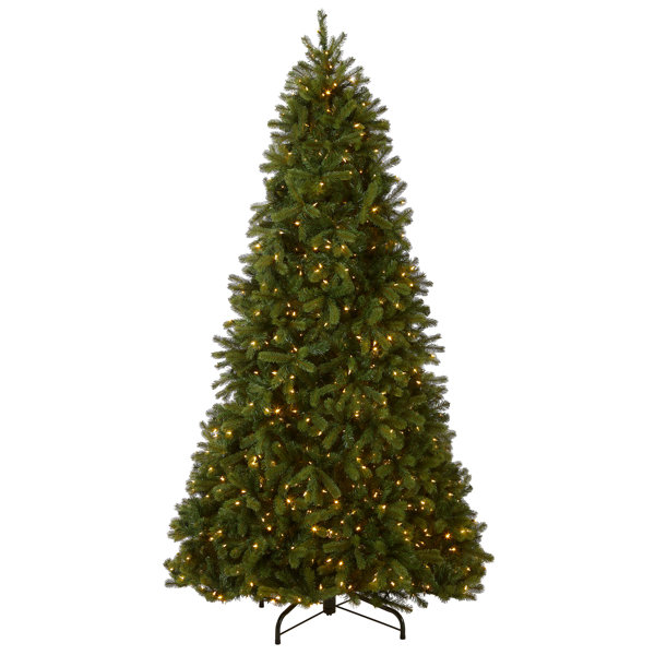 National Tree Co. Bayberry Artificial Spruce Christmas Tree with Lights ...